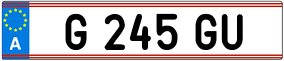 Trailer License Plate